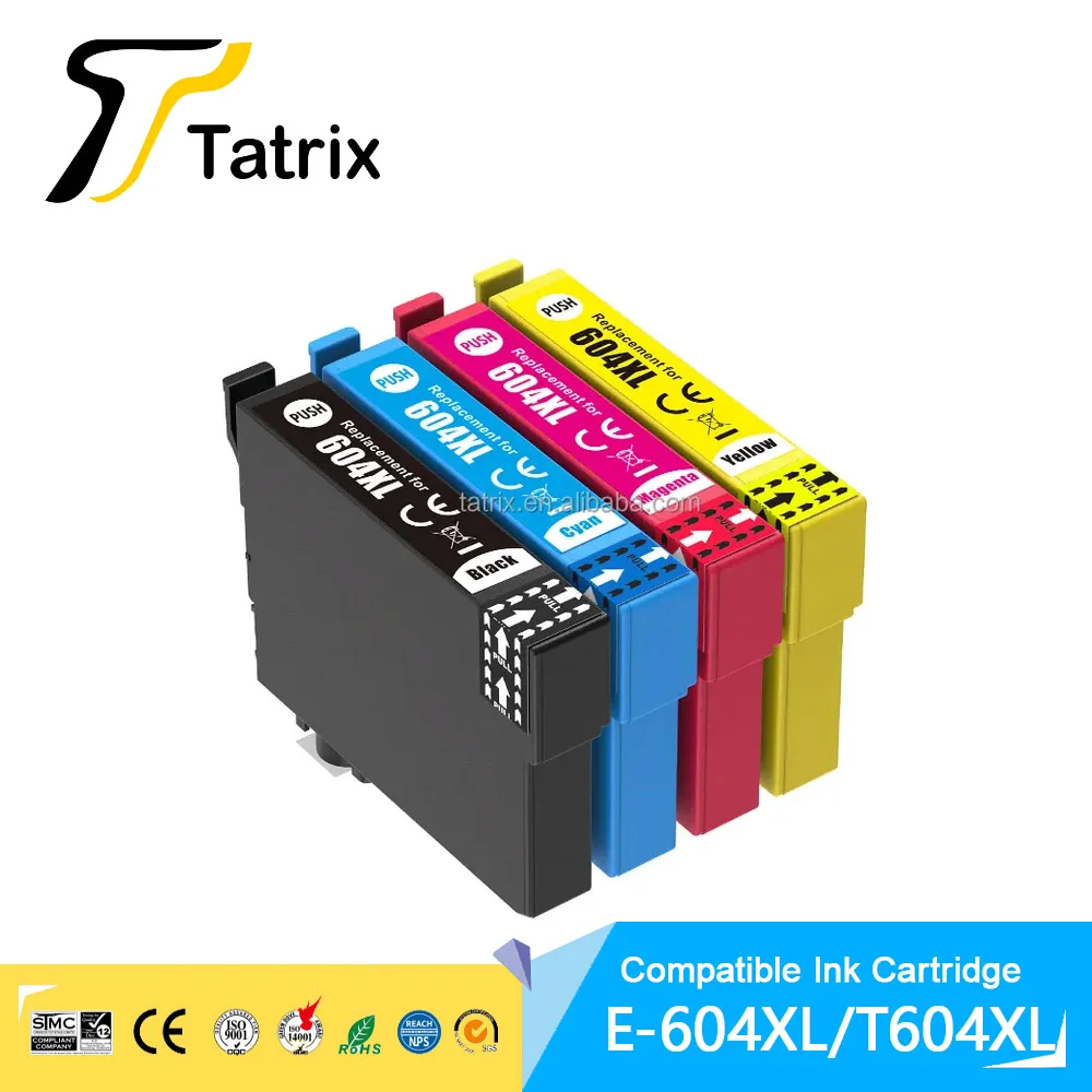 

Tatrix EU 604XL T604XL 604 Premium Compatible Ink Cartridge for Epson XP-4205,WF-2910DWF/WF-2930DWF/WF-2935DWF 2950DWF Printer