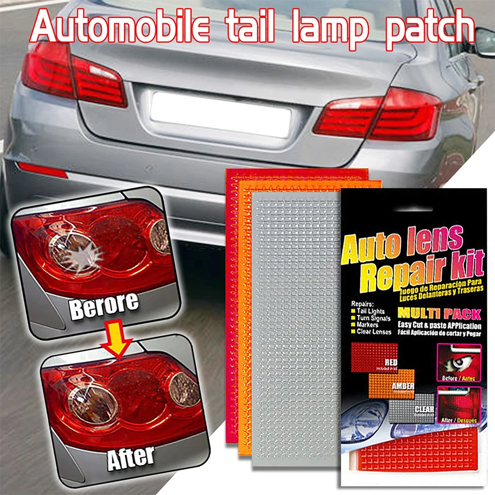 

Car Repair Tools for Turn Signal Light Headlight Taillights Side Marker Lamp Lens Clear Sets Stickers DIY Automobile Accessorie