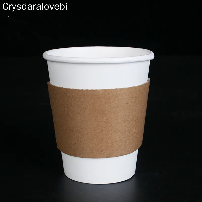 100 шт. одноразовые держатели для чашек из гофрированной бумаги |