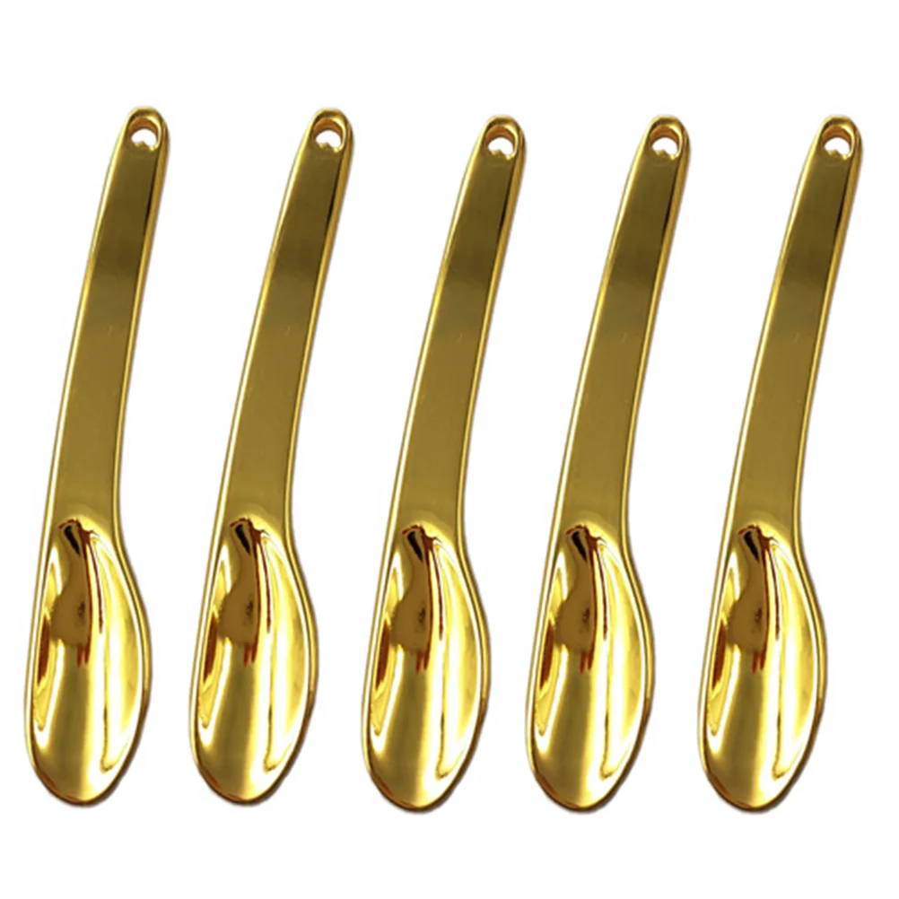 

5Pcs Zinc Alloy Facial Cream Spoon Skin Care Tool Makeup Supply Eye Cream Spoon Makeup Spoon for