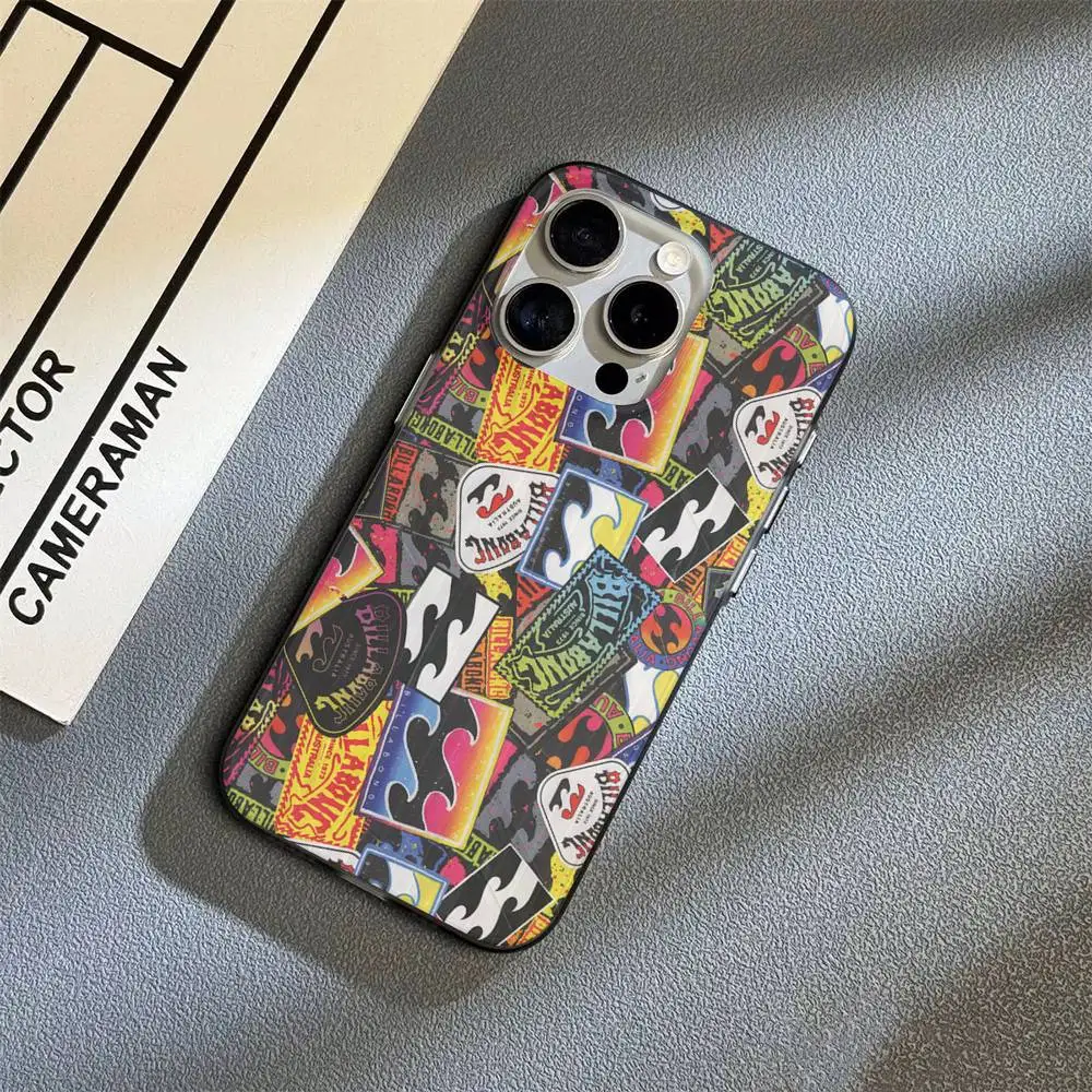 Фото Чехол C-Casual-S-Surfing-B-Billabong для iPhone 17 16 15 14 13 12 11 Pro Max Plus, гофрированный бампер, задняя крышка-накладка №4