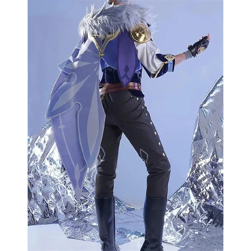 Аниме игра Genshin Impact Kaeya Косплей Костюм мондштатские Рыцари Красивая боевая