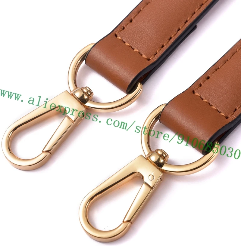 Top Quality Tan Brown Calfskin Shoulder Strap For Designer Women Daauphiine Backpack Carrying Belt Bag Parts Replacement