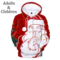new creative christmas clothes comfortable christmas 3d hoodies children men women kids boy girl 3d hooded pullovers sweatshirts
