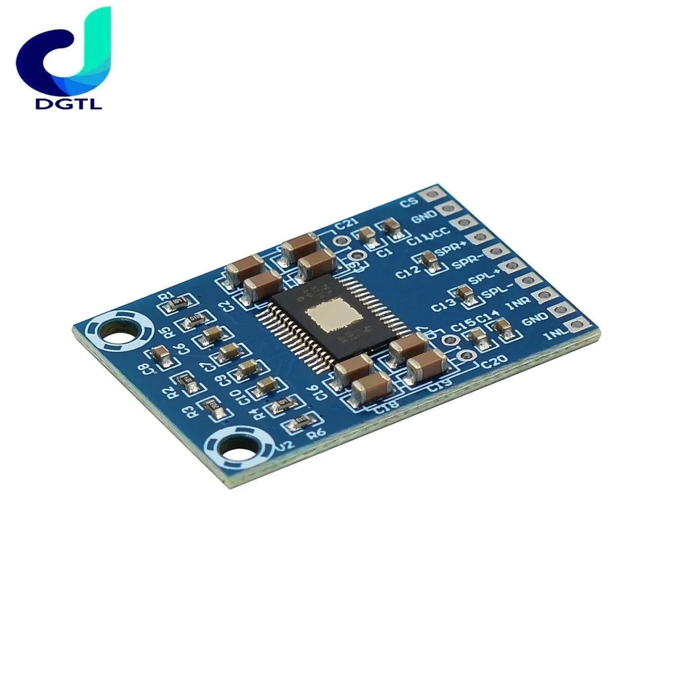 DC 12В-24В 2x50 Вт двухканальный Мини цифровой усилитель класса D 50 + TPA3116D2 XH-M562 Плата