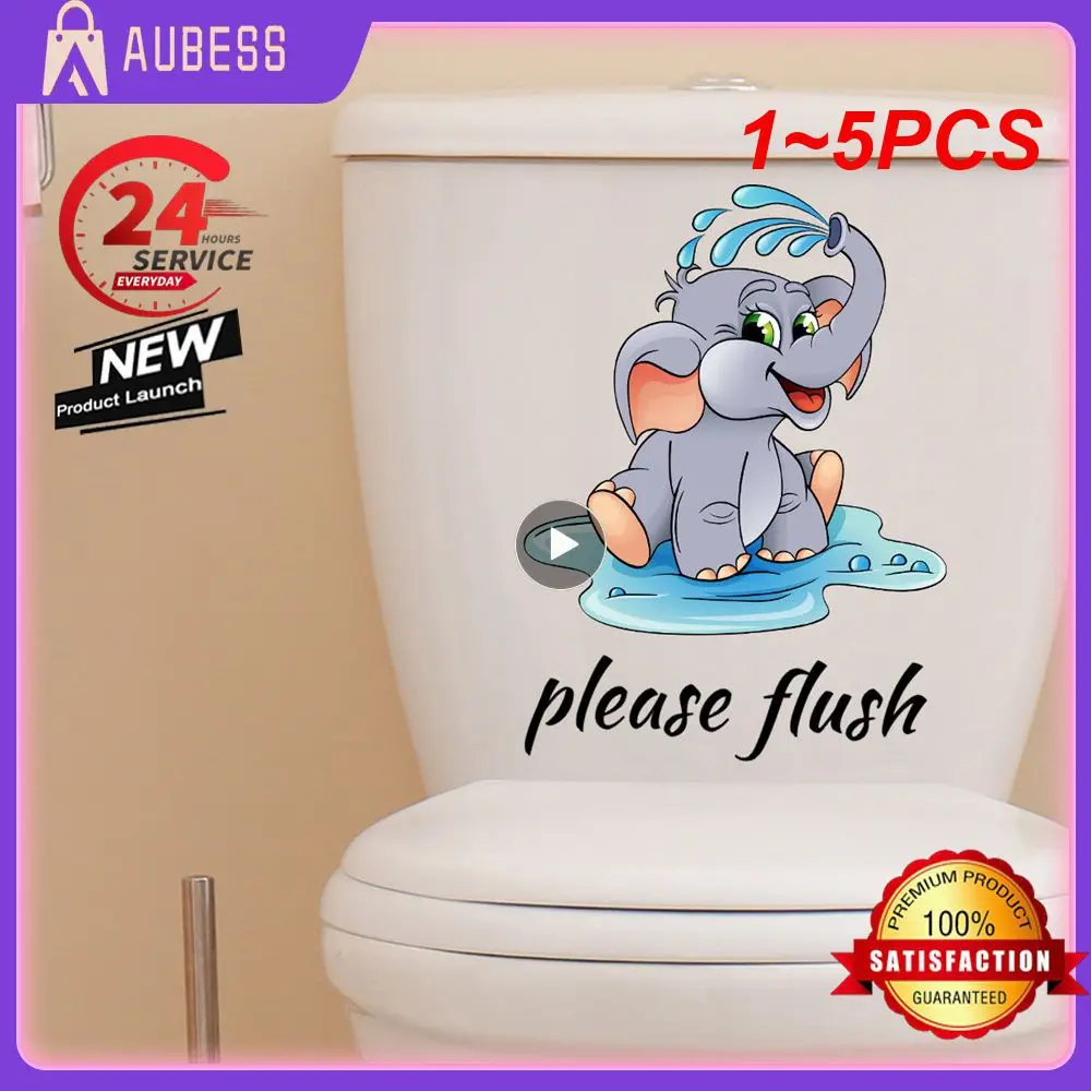 Наклейки на унитаз яркие цвета