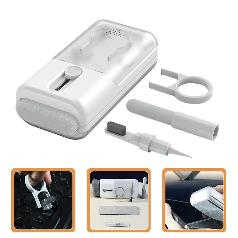 

7-in-1 Computer Keyboard Cleaner Brush Kit Bluetooth Earphone Cleaning Pen For Airpods 3 Pro Headset Cleaning Tool Keycap Puller
