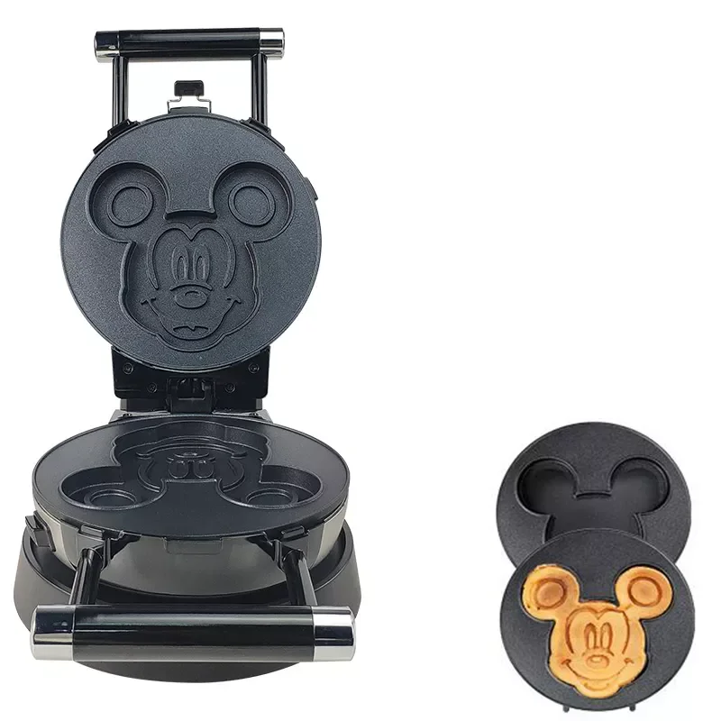 

220V Automatic Sandwich breakfast machine Cartoon Bakeware Waffle Maker Non-stick coating Timing Bread machine cake maker