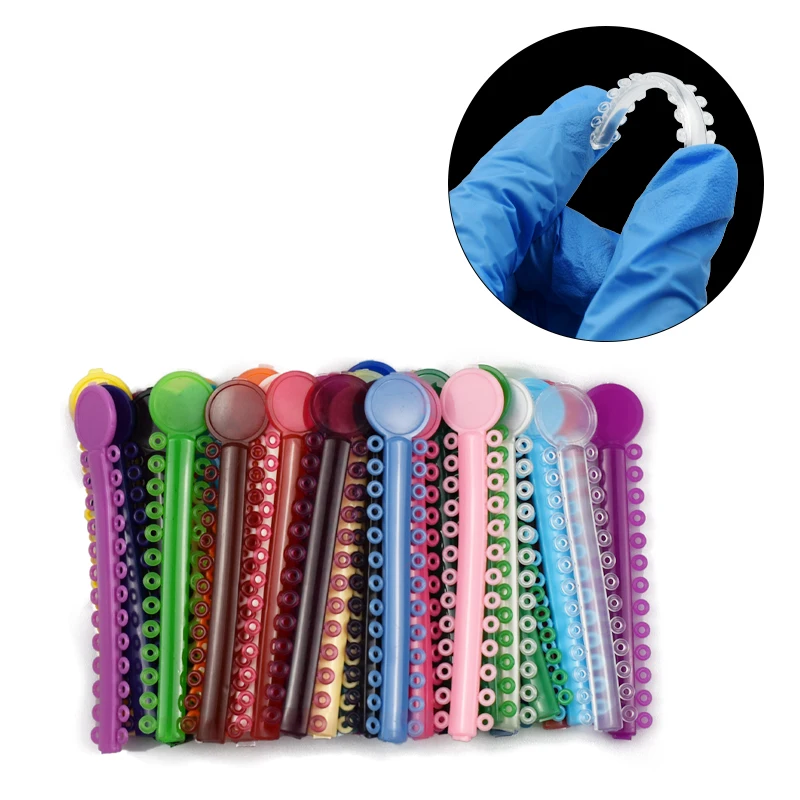 

40 шт., Ортодонтические эластичные резинки для ортодонтических средств