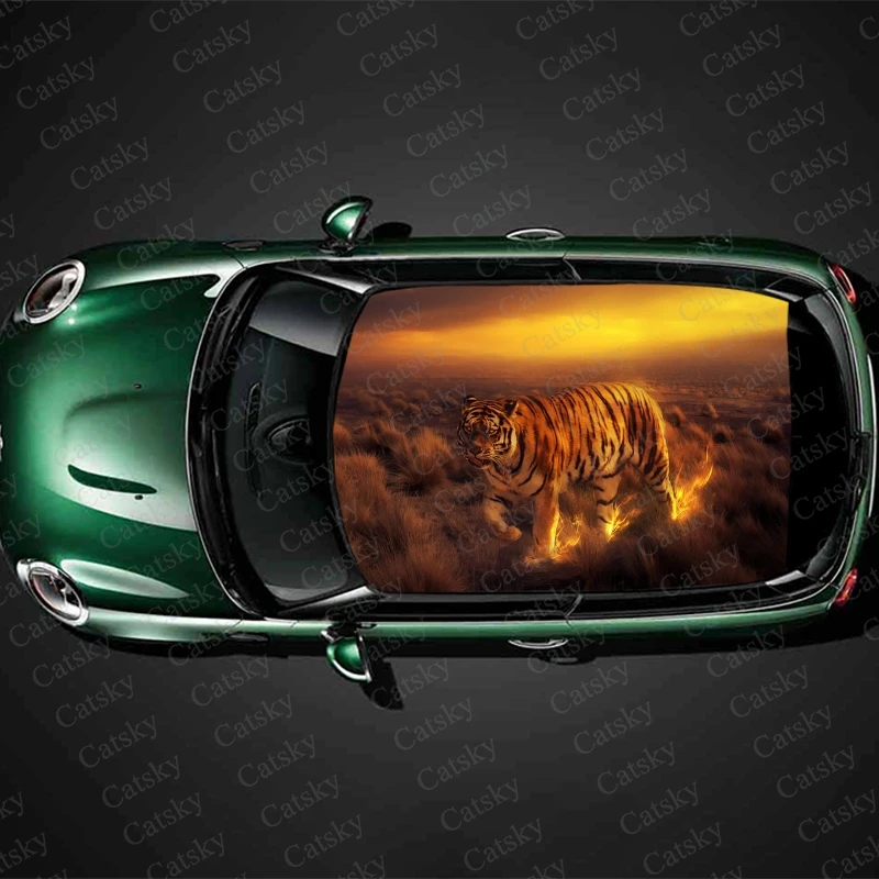 

Декоративная виниловая пленка с изображением животных и тигра