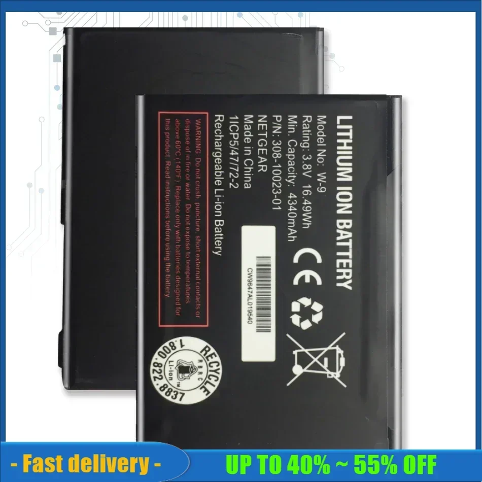 W-9 4340 мАч Сменные аккумуляторы для мобильных телефонов большой емкости NETGEAR AirCard