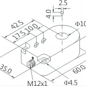 KJT-T10Cφ 10 мм кольцевой бесконтактный переключатель (тип вилки) Металлическая