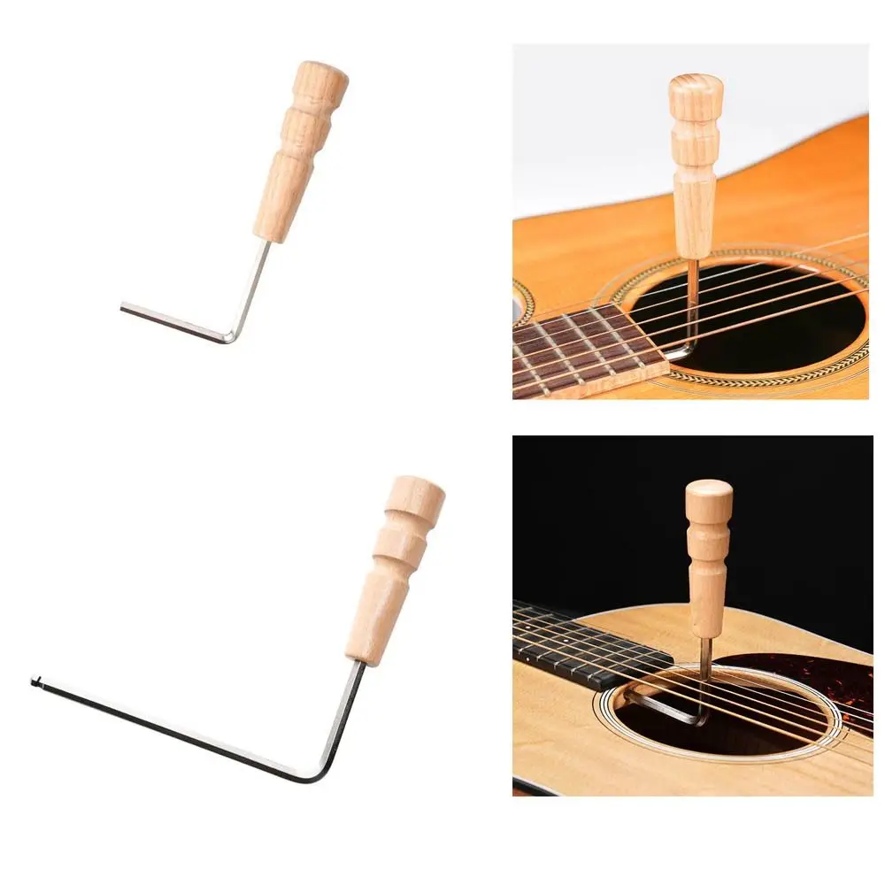 Новинка 4 мм гаечный ключ для гитары 5 инструменты ремонта грифа деревянная ручка