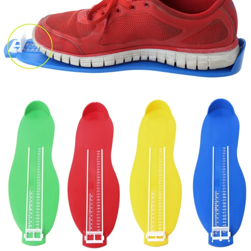 2021 adultos bebé dispositivo de medición del pie zapatos de los niños zapato pie medida de tamaño herramienta infantil dispositivo set de regla 6-20cm/18-47cm