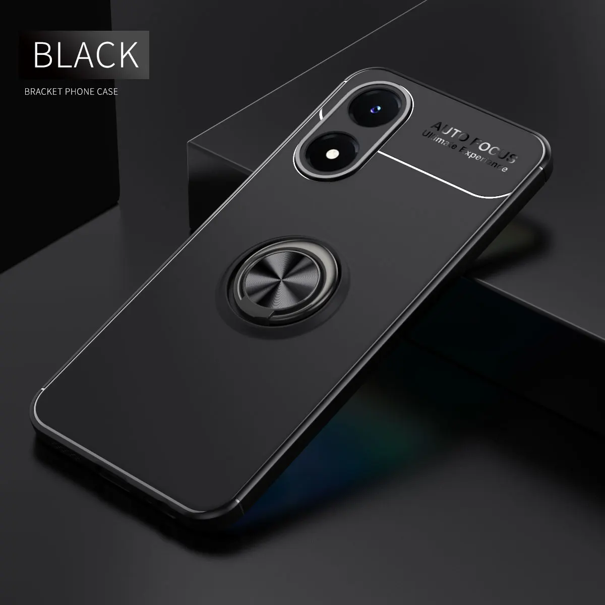 

For VIVO Y02S Case Car Magnetic Ring Bracket TPU Shockproof Cases Fast Cooling Cover Bumpe