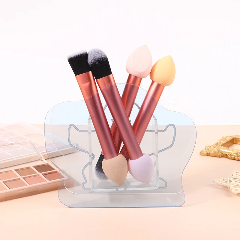 Профессиональная двухсторонняя кисть для румян женская Губка макияжа