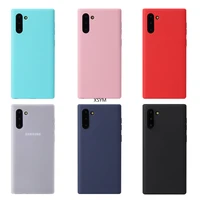 applicable to samsung note10 mobile phone case candy color anti falling sleeve note10pro full package frosted protective case