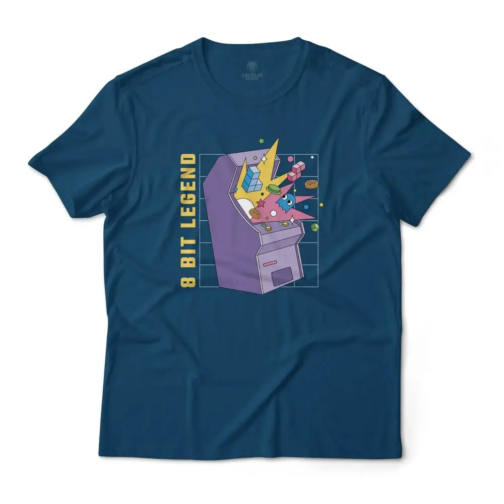 8-битная Ретро аркадная видеоигра художественная графическая футболка унисекс