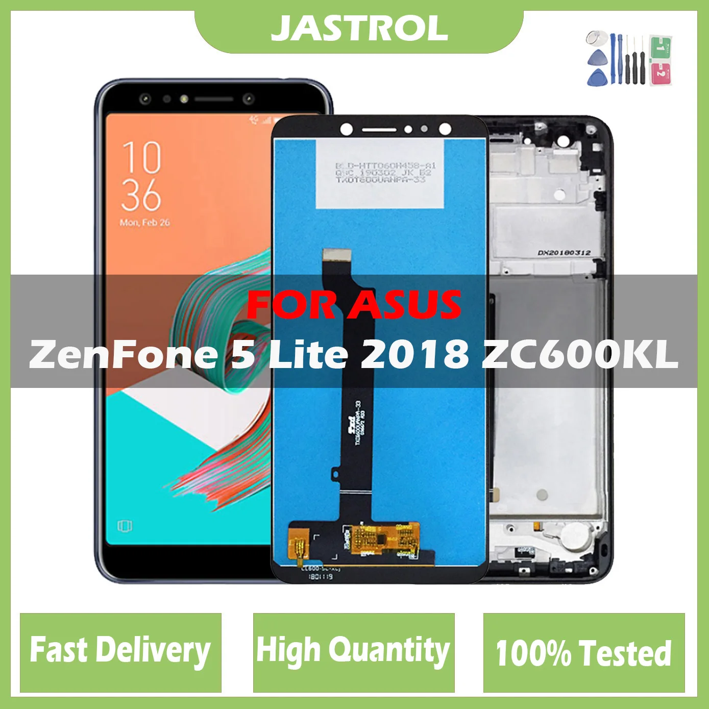 ЖК-дисплей 6,0 дюйма для Asus ZenFone 5 Lite 5Q ZC600KL X017DA, дисплей с сенсорной панелью и дигитайзером S630 SDM630 с рамкой, оригинал