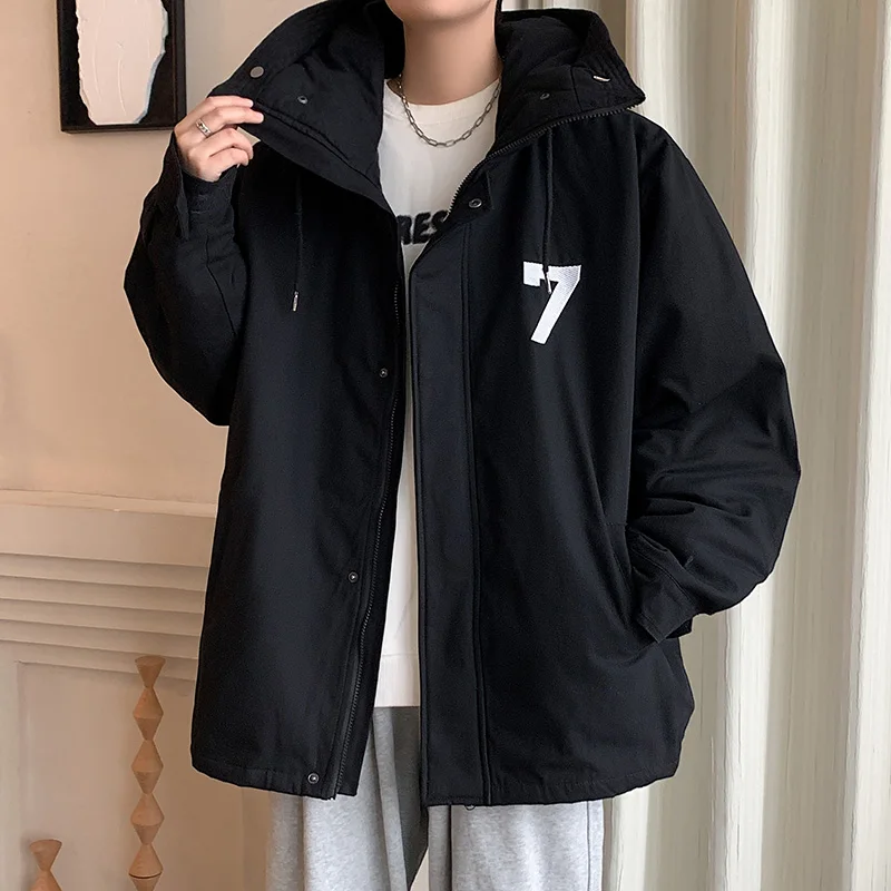 Мужская зимняя утолщенная куртка-карго с хлопковой подкладкой Black Warrior Function