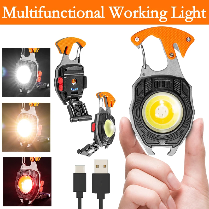 

Многофункциональный Миниатюрный светодиодный фонарик COB светильник освещение, освещение для кемпинга с отверткой, сигаретный фонарь, улич...