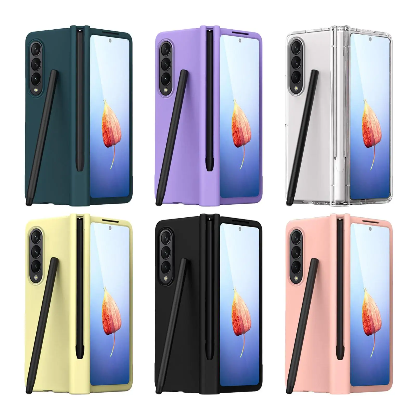 

삼겹 4 핸핸폰 케케케케이스 스 Precise c точным вырезом для Samsung Galaxy Z Fold4 5G Противопыльный складной чехол
