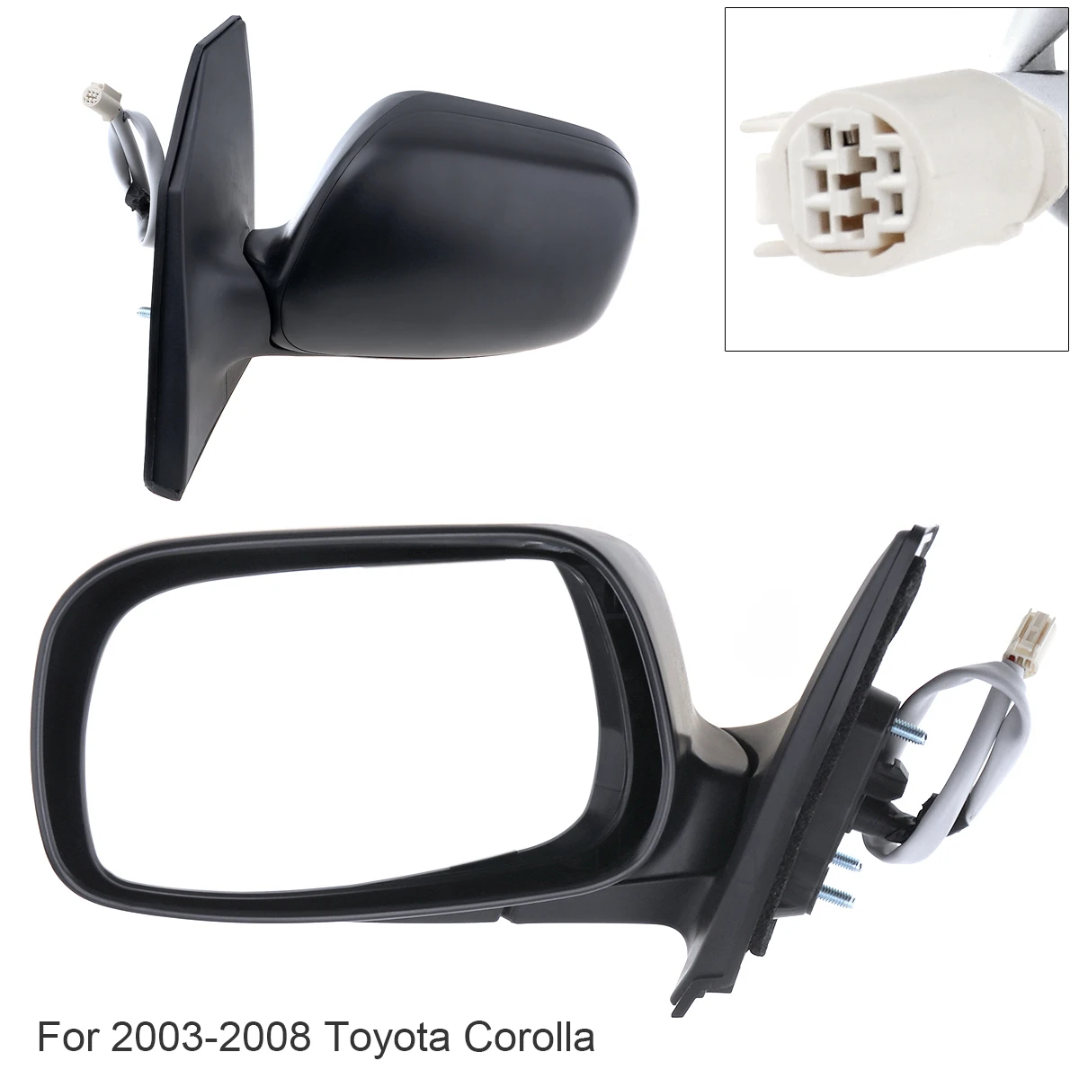 

Universal Folding Durable Left/Right Side Mirror Left Hand LH Mirror for 2003-2008 Toyota Corolla CE LE S Sport XRS Sedan 4-Door