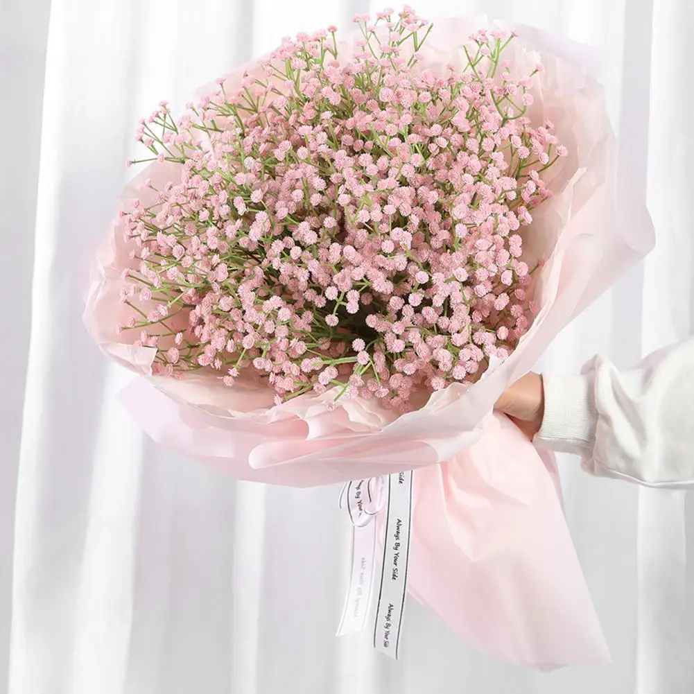 

108 Heads 63cm Babies Breath Artificial Flowers Plastic Gypsophila DIY Floral Bouquets Arrangement for Wedding Home Decoration