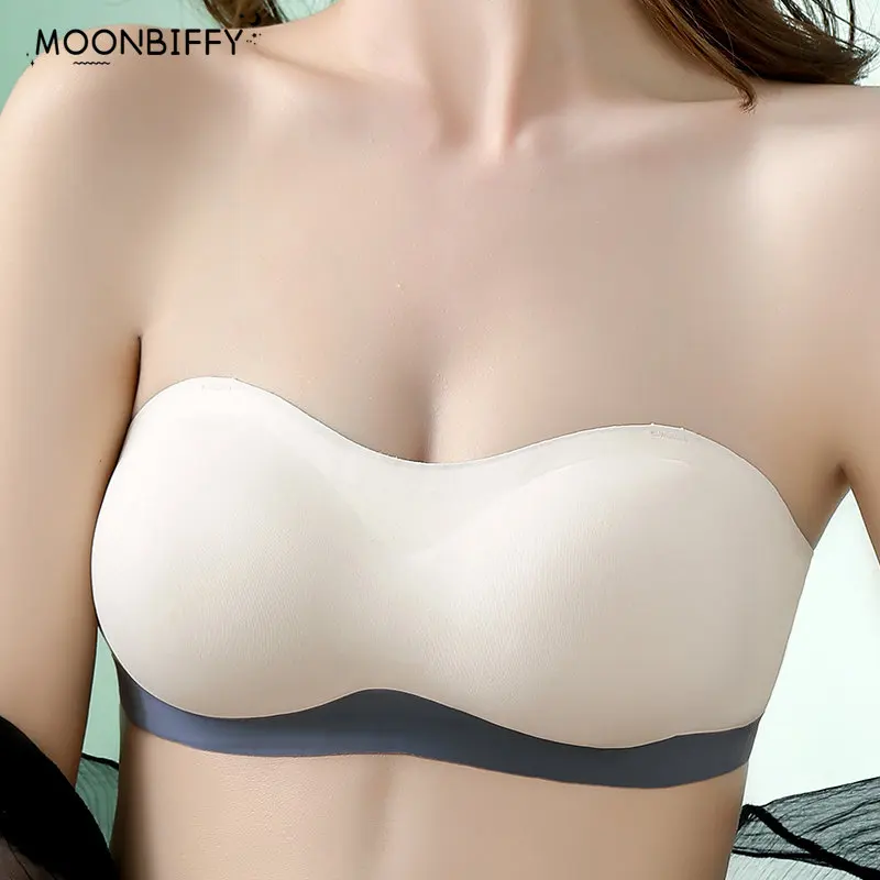 

Бюстгальтер-невидимка бесшовный с открытыми плечами, без бретелек