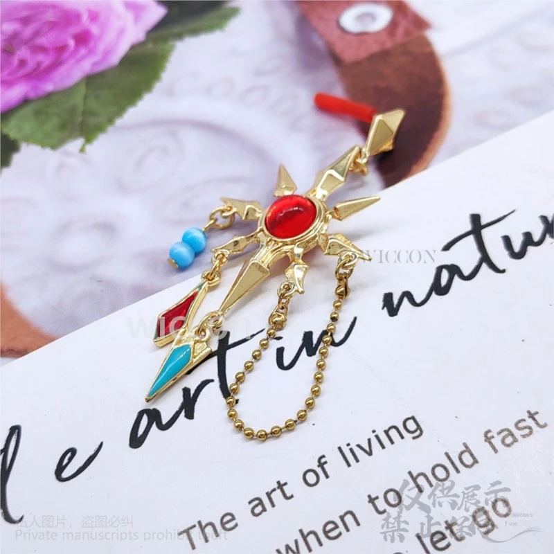 Anime Game FF14 Finall Fantasy XIV Cosplay Azeyma Costume Earrings Ear Clip For Halloween Christmas Prop Jewelry Customized