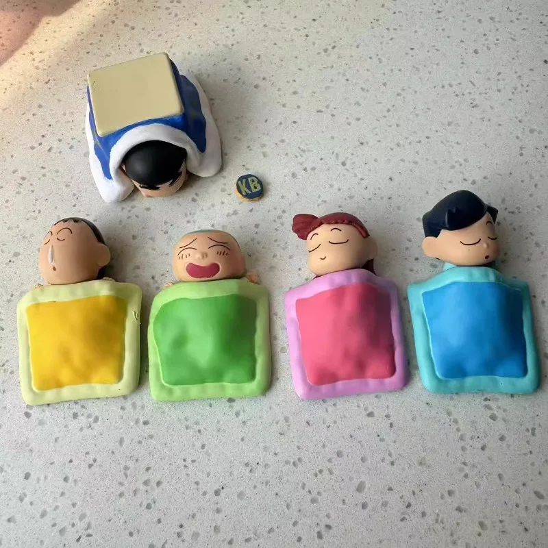 Crayon Shin-chan Gashapon Toys Shinnosuke Nohara Toru Kazama Мультяшная милая фигурка Модель Украшения