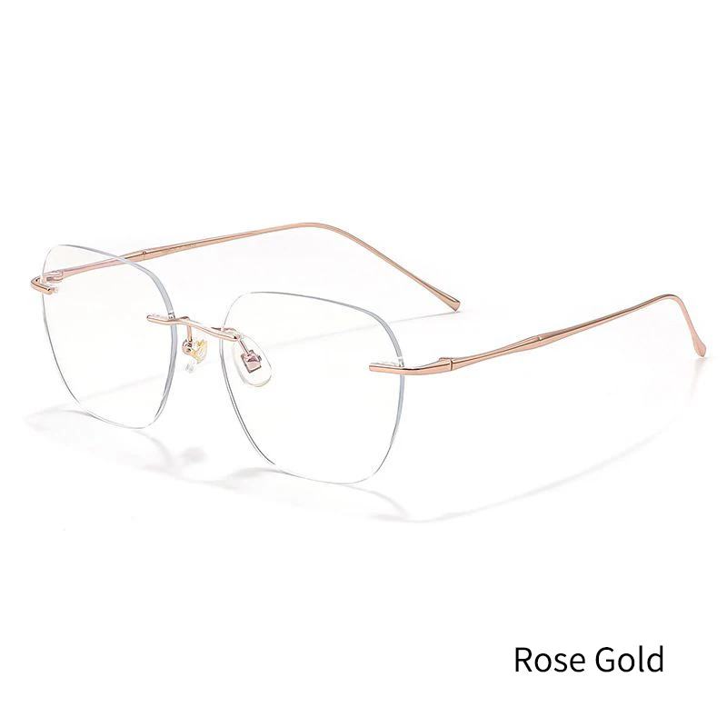 Очки для чтения мужчин и женщин оптические аксессуары в оправе из чистого титана