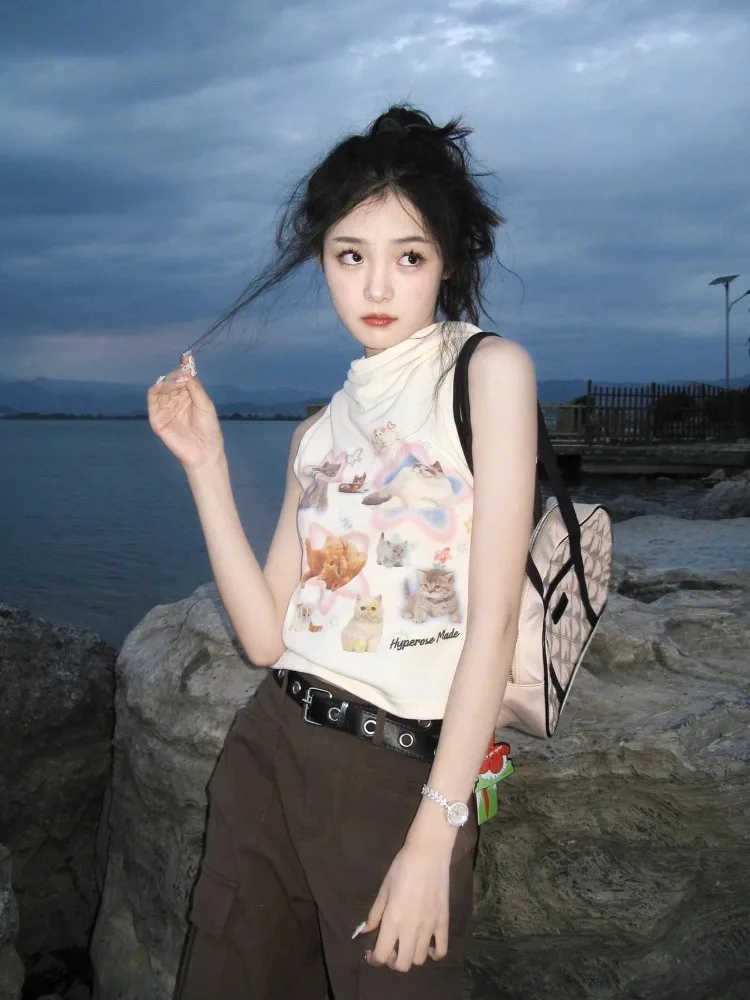 Hikigawa шикарные модные повседневные стильные летние милые крутые футболки без