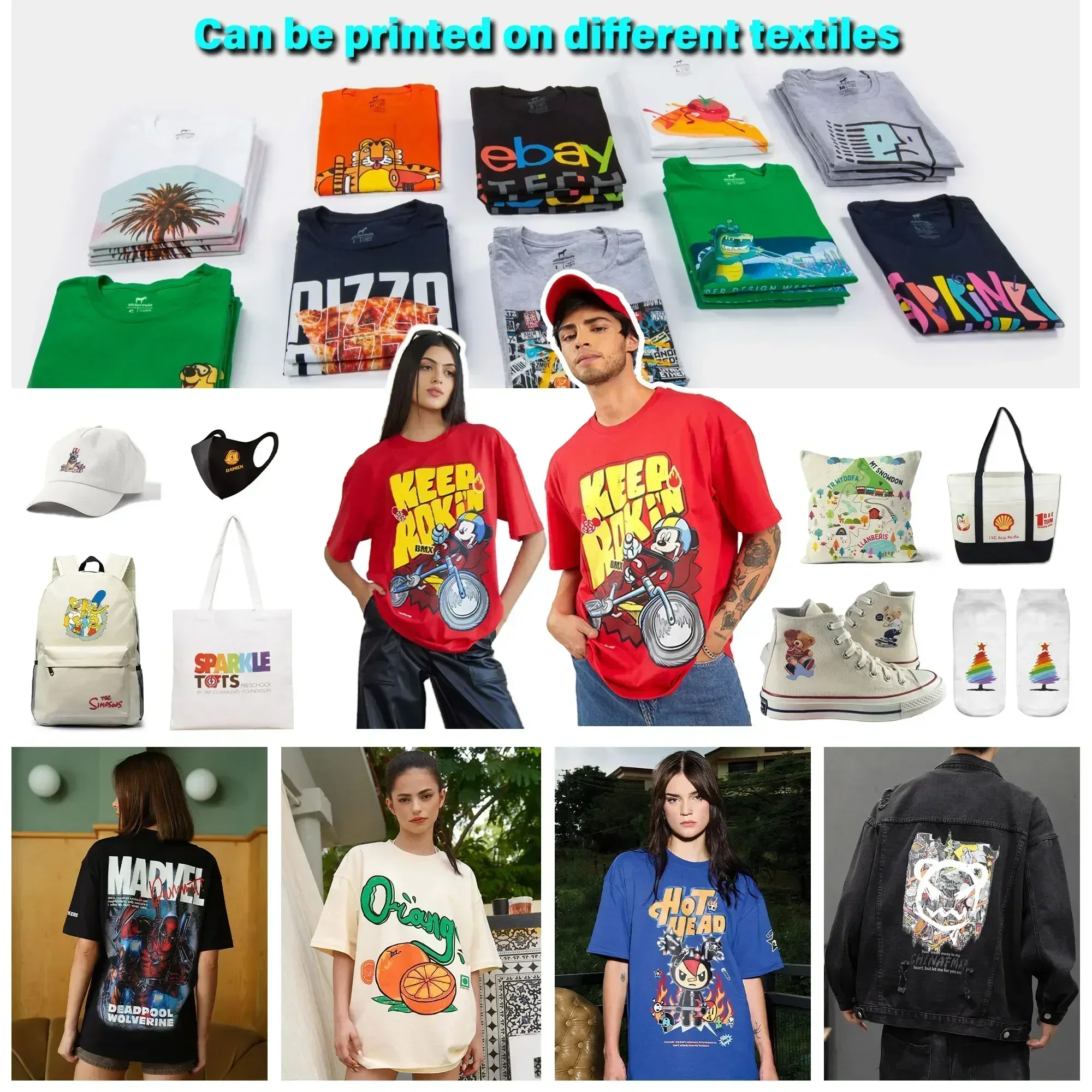 Принтер TIFFAN 60 см A1 DTF 4 или 5 головок I3200 Imprimante Теплопередающая ПЭТ-пленка Impresora