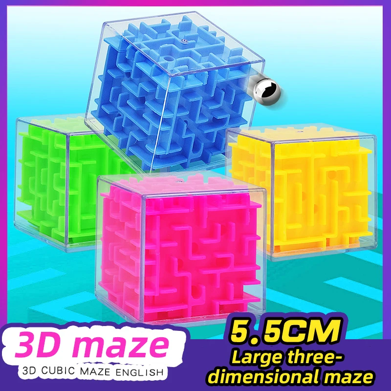 Игра с терпением 3D кубик-головоломка лабиринт игрушка ручная игра чехол забавная