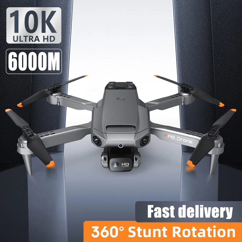 

New P8 Professional RC Drone with 4K HD Camera Wifi FPV 360 Full Obstacle Avoidance Optical Foldable Quadcopter Toy Gift