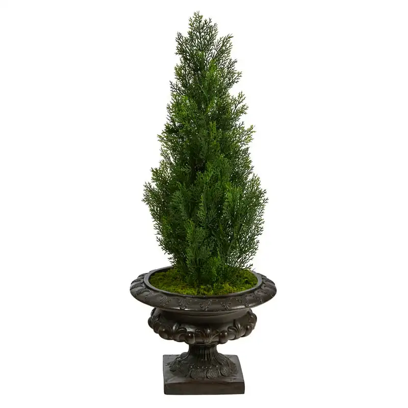 

Mini Cedar Artificial Pine Tree in Urn UV Resistant