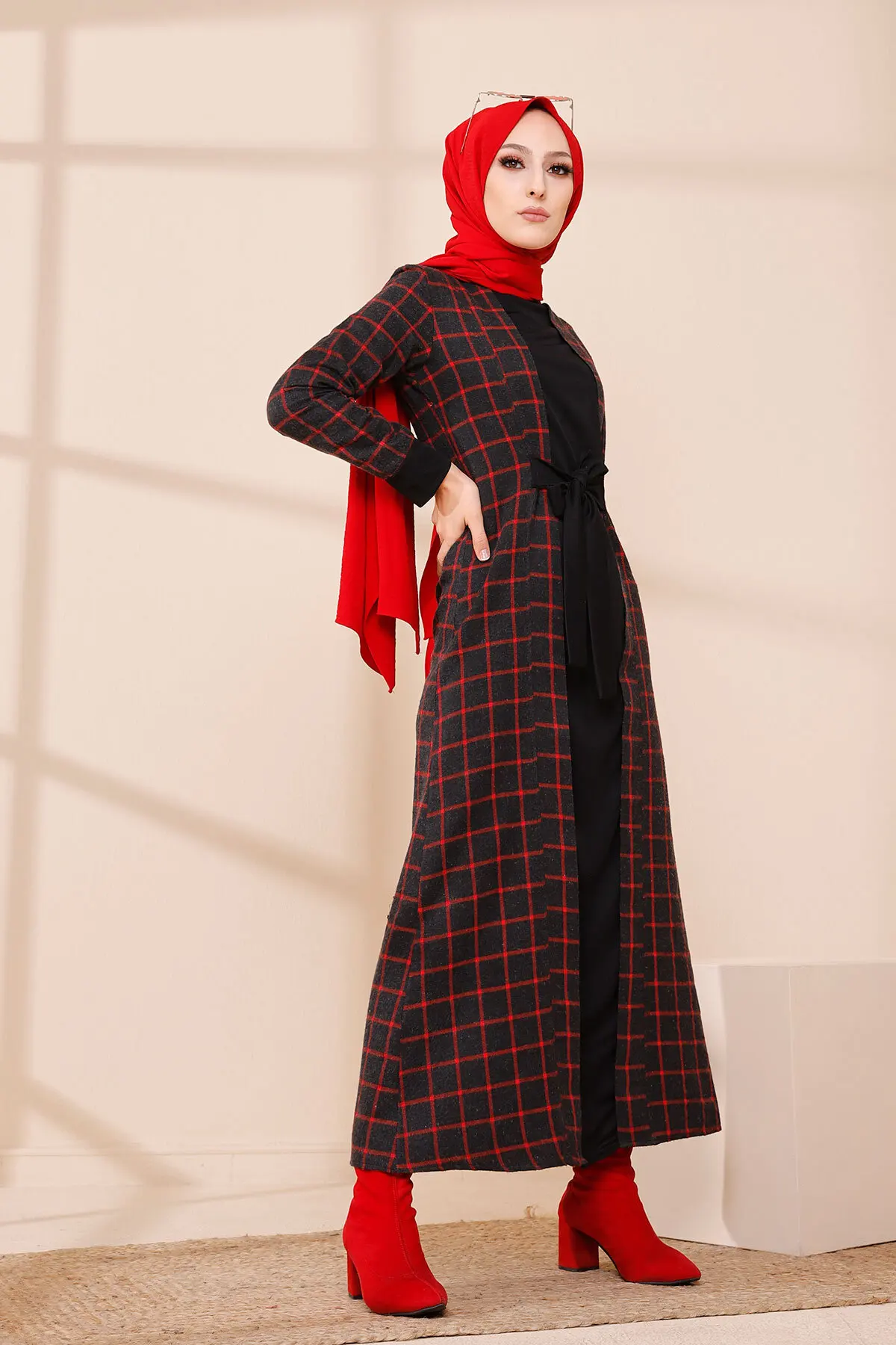 TUGBA Muslim Dress Long Sleeve Cartoon Pattern muslim dress code 2021 turkish gown hijab summer