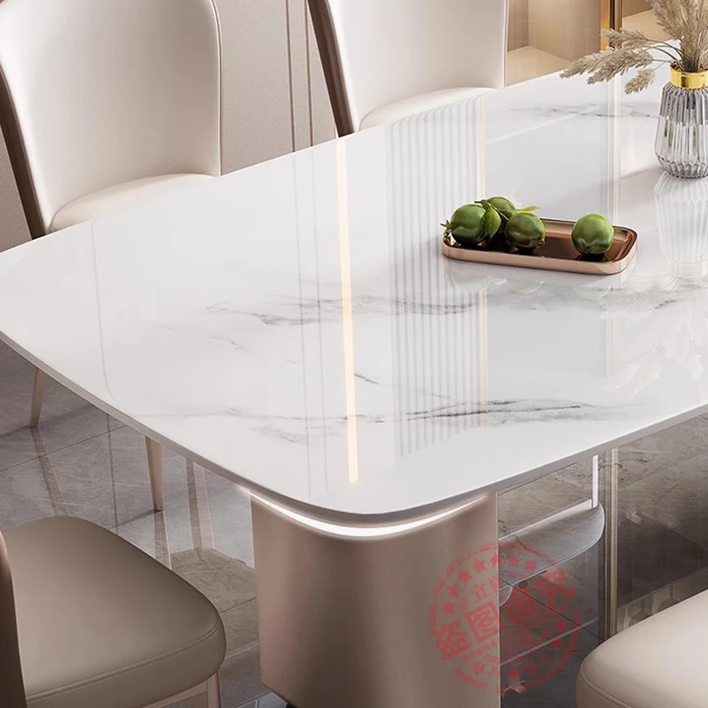 Рабочий стол для кафе Мраморная обеденная комната прямоугольные роскошные
