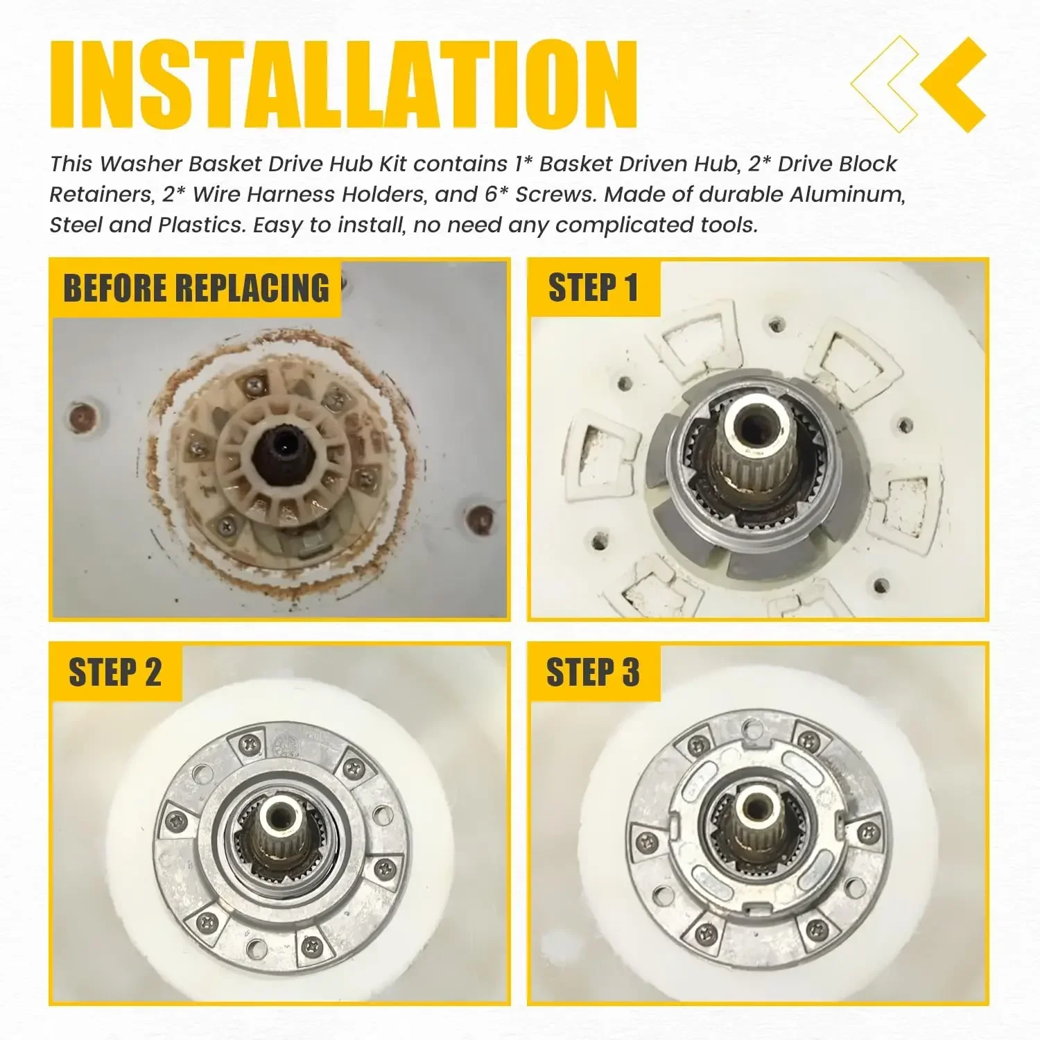 В 10324651 Комплект приводной ступицы корзины шайбы сменный блок для внутренней