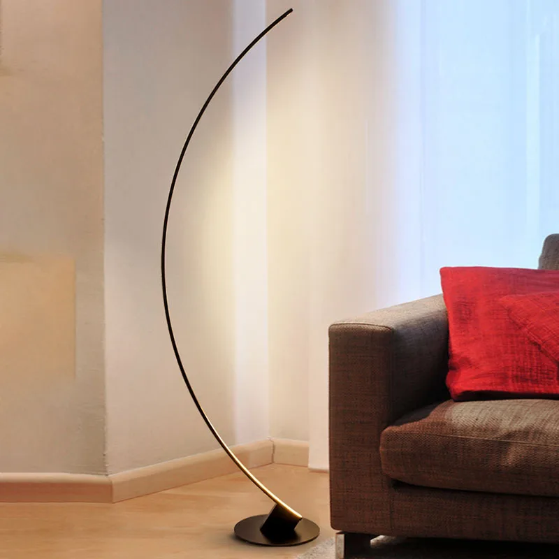 Купи Minimalist Light Led Floor Lamp Office Nordic Lighting Vibe Floor Lamp Arc Fashionable Lampen Wohnzimmer Moderne Lamp Decoration за 16,249 рублей в магазине AliExpress