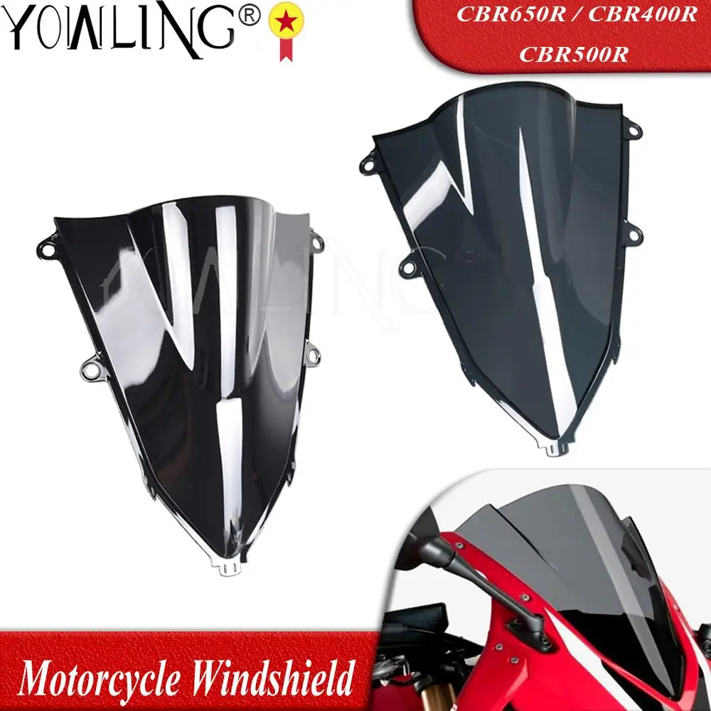 

Motorcycle Windshield Windscreen Wind Shield Screen Deflectors Extention Kit For HONDA CBR 400 500 650 R CBR650R CBR400R CBR500R