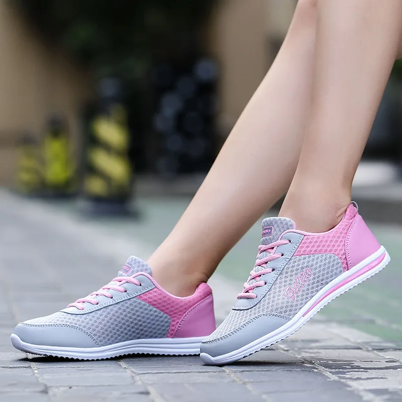 Running Trainers Women's Casual Fashion Ladies Cushion Lightweight Training Shoes Mesh Breathable Sneakers Tennis Sport Shoes