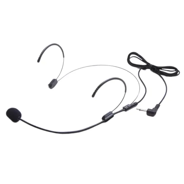 

2023New Voice Amplifier Condenser Teaching Hand Free Portable Guide Detachable Wired Dual Hook Microphone Headset Loudspeaker