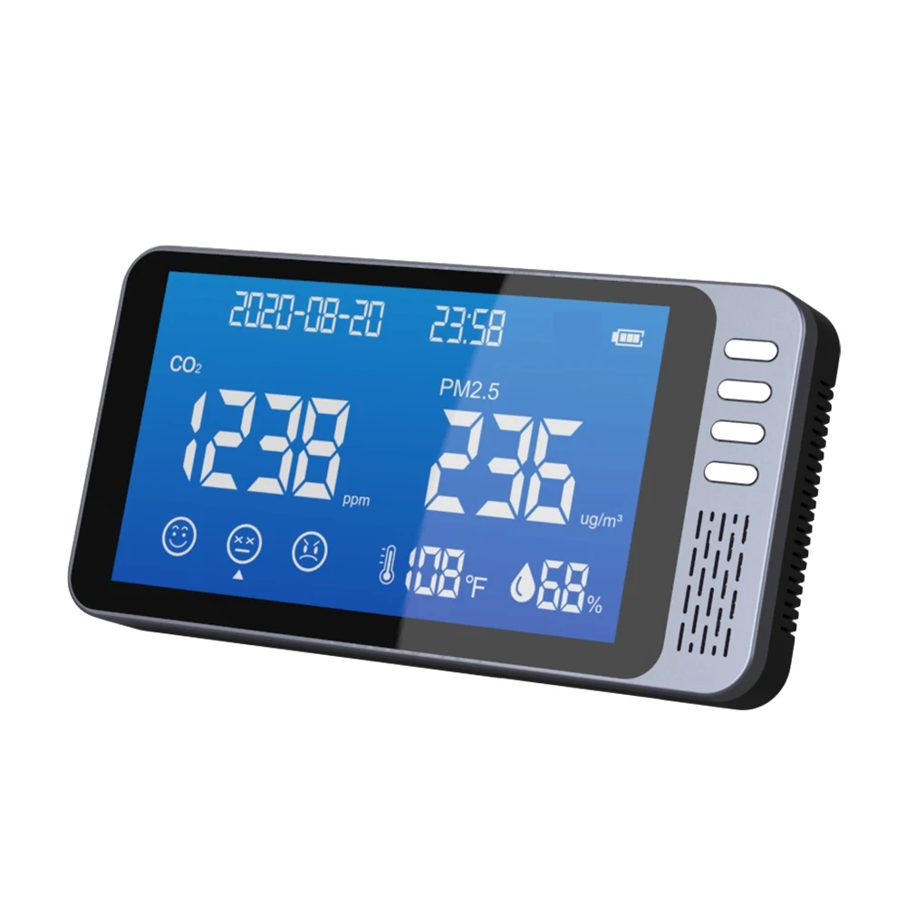

wall mount CO2 meter Air Quality Monitor carbon dioxide detector wall hang CO2 tester CO2 gas analyzers Europe Japan Spain USA