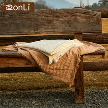 ZonLi Winter Thick Blankets Solid Color Soft Sofa Blanket Bed Cover Portable Travel Fleece Warm Blankets Bedspread Duvet Bedding