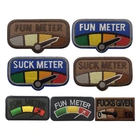 3d embroided patches full color fun meter military embroidery patch tactical combat badges appliques backpack clothes stickers