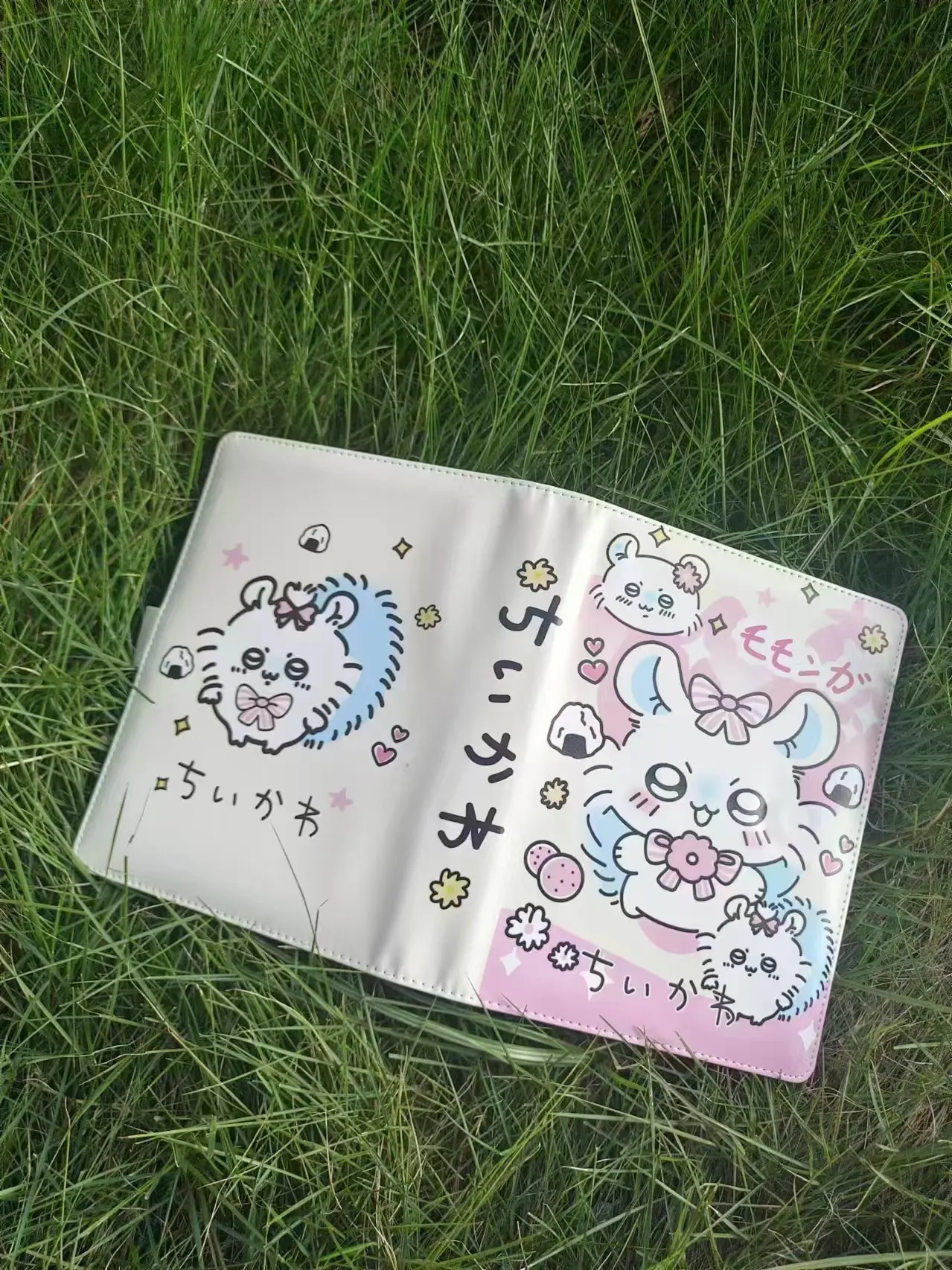 Милая анимационная книга Chiikawa Momonga モン вместе для карт из искусственной кожи