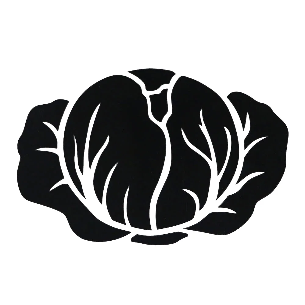 

14.2CM×9.3CM White Cabbage Silhouette Car Sticker Vinyl Decal Black/Silver