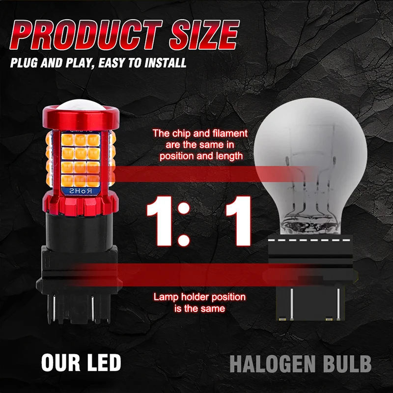 2 шт. 3157 3156 P27/7 Вт фонарь заднего хода задний тормоз